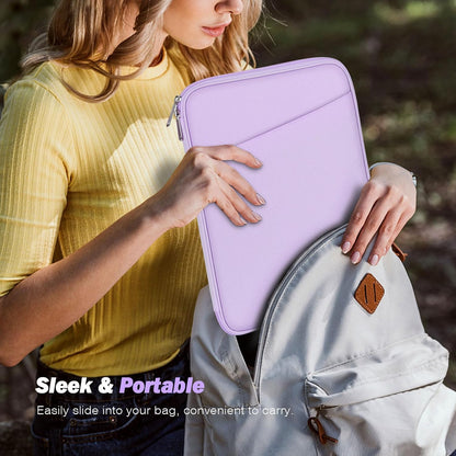 MoKo 9-11 Inch Tablet Sleeve Case, Fits New 11inch iPad Air M4/Pro M5, iPad A16 11", i-Pad 10/9/8/7th/Air 5/4th 10.9"/10.2", Tab S9/S8 11", Protective Bag Carrying Case with Pocket, Dark Gray