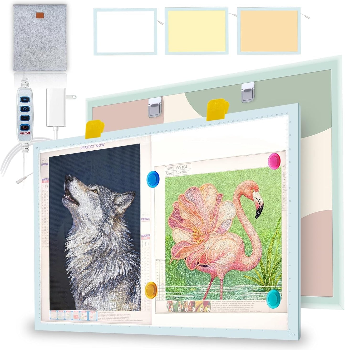 A4 LED Copy Board Light Tracing Box，Trace Light Pad for Tattoo Transferring, Drawing, Streaming, Sketching, Animation, Stenciling，USB LED Light Board for Diamond Painting
