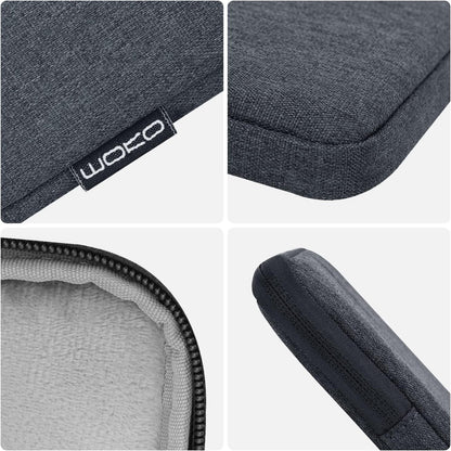 MoKo 7-8 Inch Tablet Sleeve Bag, Polyester Pouch Cover Case Fits iPad mini (A17 Pro) 8.3" 2024, iPad mini 6/5/4/3/2/1, Samsung Galaxy Tab S2 8.0, Tab A 8.0, ZenPad Z8s 7.9,Black