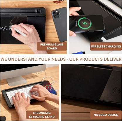 Desktop Dry Erase Board with Charger