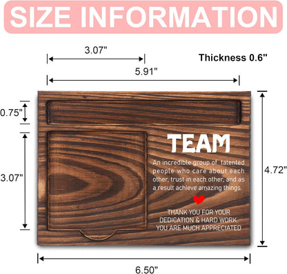 Inspirational Motivational Gifts, Encourage Gifts, Recovery Gifts, Little Reminders Sticky Note Holder, Post-it Note Dispenser for Desk, Wooden Post-it Note & Pen Holder 6.5" x 4.7" - FTA121