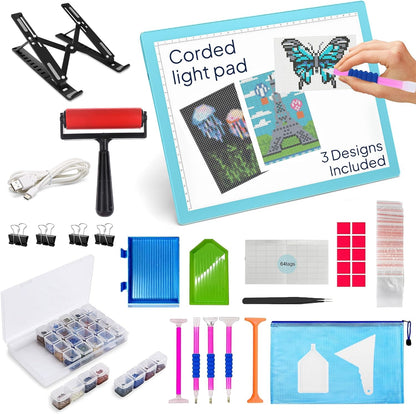 iVyne Rechargeable A4 Light Pad for Tracing & Weeding - LED Light Board for Weeding Vinyl - for Cricut Vinyl Weeding Tools - Ultra-Thin & Portable - Perfect for Artists & Crafters - Pink
