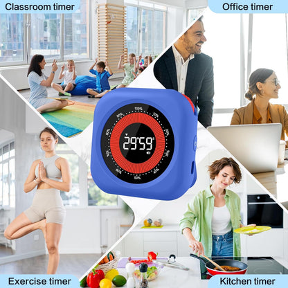 Visual Timer for Classroom Rechargeable, 10-Hour Digital Timers with Visual Time Bars Design, 3 Brightness/3 Volume Adjustable Magnetic Timer, Countdown/up Timer for Study Game Gym Kitchen Office