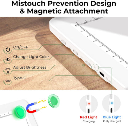 Rechargeable A4 Light Box for Tracing,Bawaslom LED Light Pad with Adjustable Stand and Strong Magnets,Ultra-Thin & Bright Tracing Board for Diamond Art,Sketching,Vinyl Weeding,Architectural Design