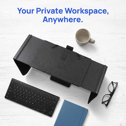 Monitor Hood Sunshade - Adjustable Light-Blocking Board for 17-27 Inch Desktop Monitors and Laptops, Sunshade for Reduced Glare and Improved Focus