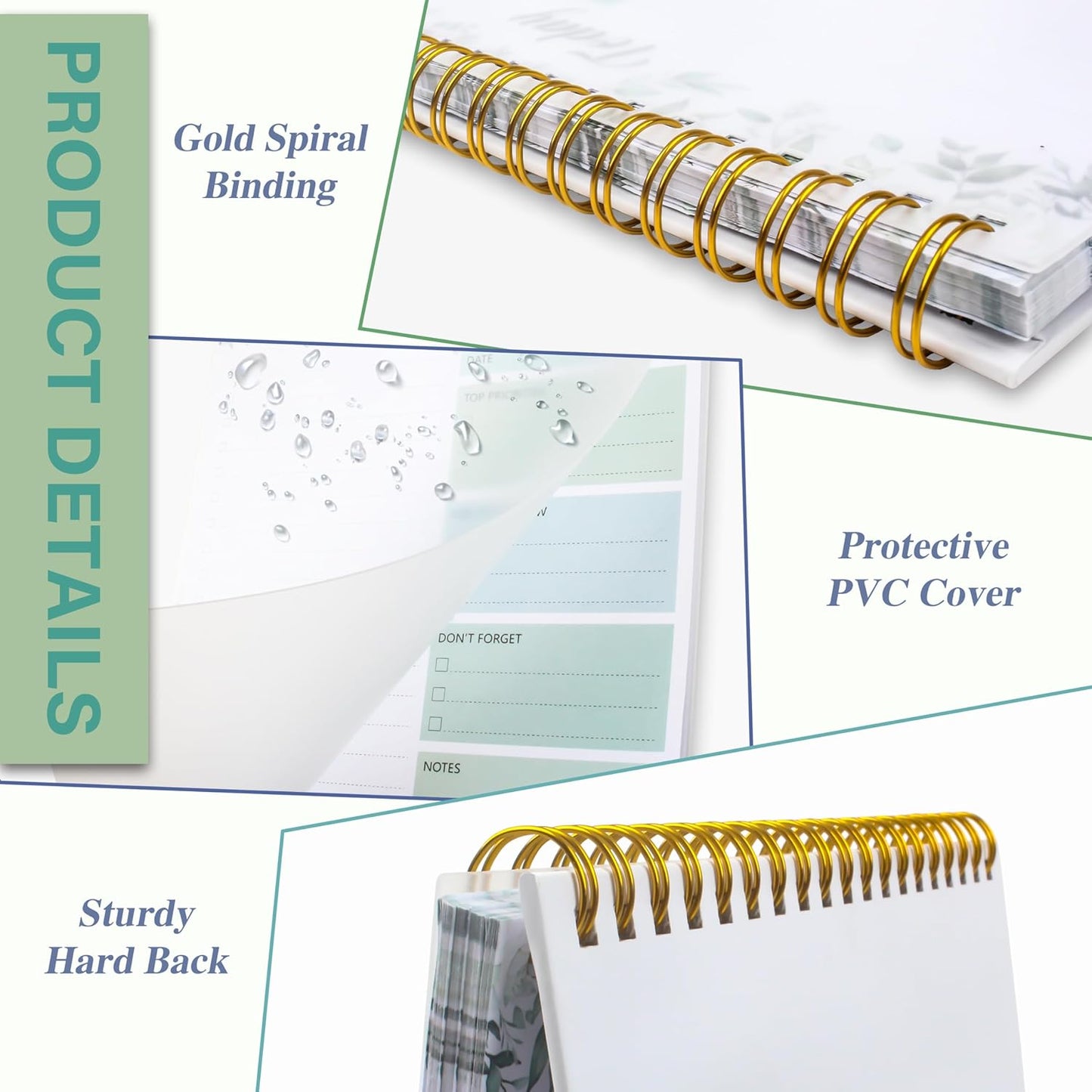 104 Pgs To Do List Notepad - Daily Planner Notepad Undated 52 Duplex-Printed Undated Sheets Tear Off, 6.5" x 9.8" Checklist Productivity Organizer with Hourly Schedule for Tasks