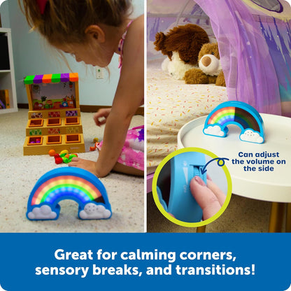 Learning Resources Rainbow Visual Timer - Time Management for Children, Audio and Visual Alarms, Schedule for Kids, Social Emotional Learning Skills, Countdown for Teachers, Classroom Must Haves