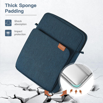 MoKo 13 Inch Tablet Sleeve Bag, Fits with 13 Inch New iPad Pro M5 & Air M4/M3, iPad Pro 12.9 M2&M1,Surface Laptop Go 12.4,Galaxy Tab S8+/S9+ 12.4,Handle Carrying Case with Shoulder Strap,Black &Gray