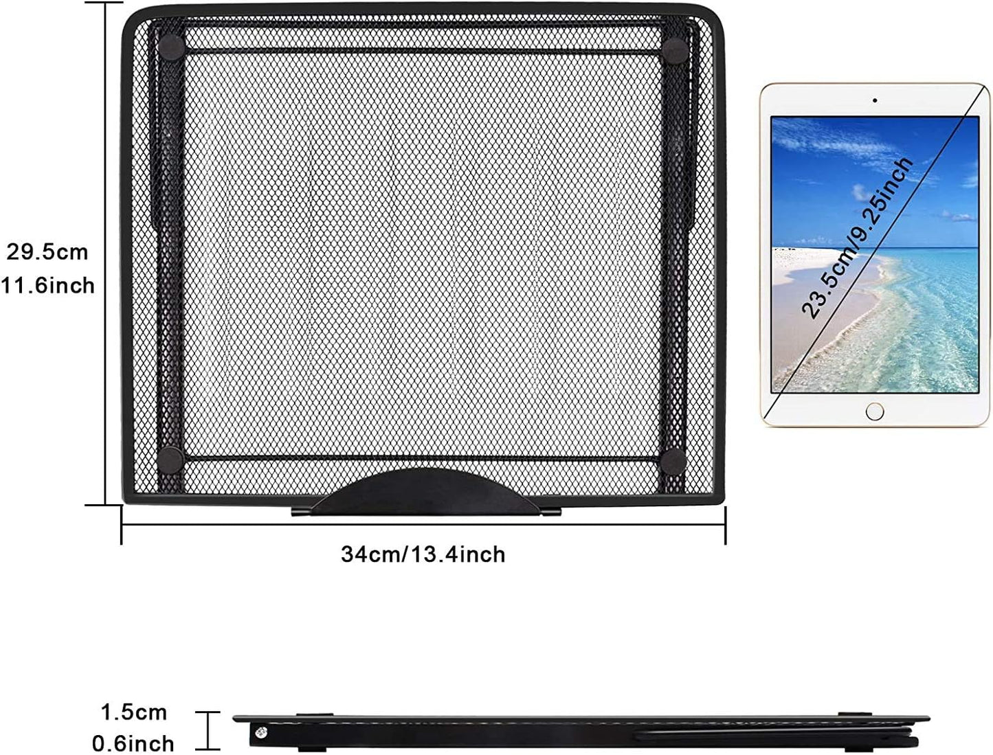 Fayet Large Version Adjustable Light Pad Stand, 12 Angle Points Skidding Prevented Holder for XP-Pen Artist, Compatible with 10" ~ 17" Notebooks, Drawing Monitor/Huion A2 A3 Light Board