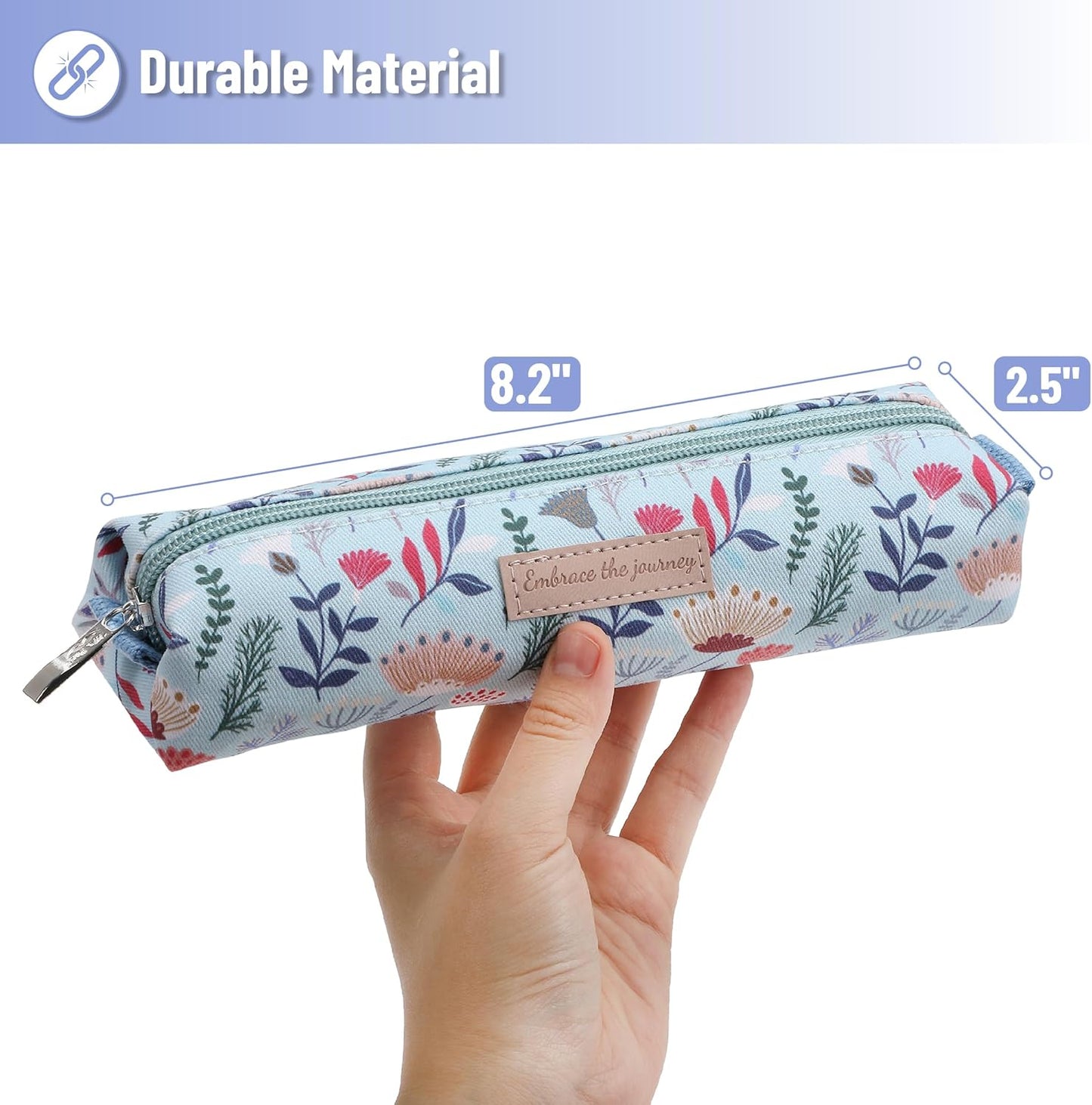 Mr. Pen- Cute Pencil Case Pouch, Multipurpose Canvas Bible Pencil Pouch, Smooth Zipper, Premium Material, Neat Stitches, Ideal for Stationery, Cosmetics, Electronics, School, Office, Travel