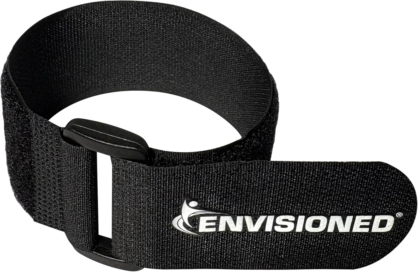 ENVISIONED Reusable Cinch Straps 2" x 40" - 6 Pack, Multipurpose Strong Gripping, Quality Hook and Loop Securing Straps (Black) - Colors B