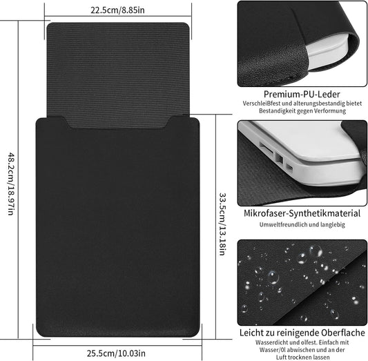 13.3-14" Laptop Sleeve, Blue, Compatible with Laptops 13.3"-14", Protects from Scratches, Water Damage, Multi-Functional Mouse Pad