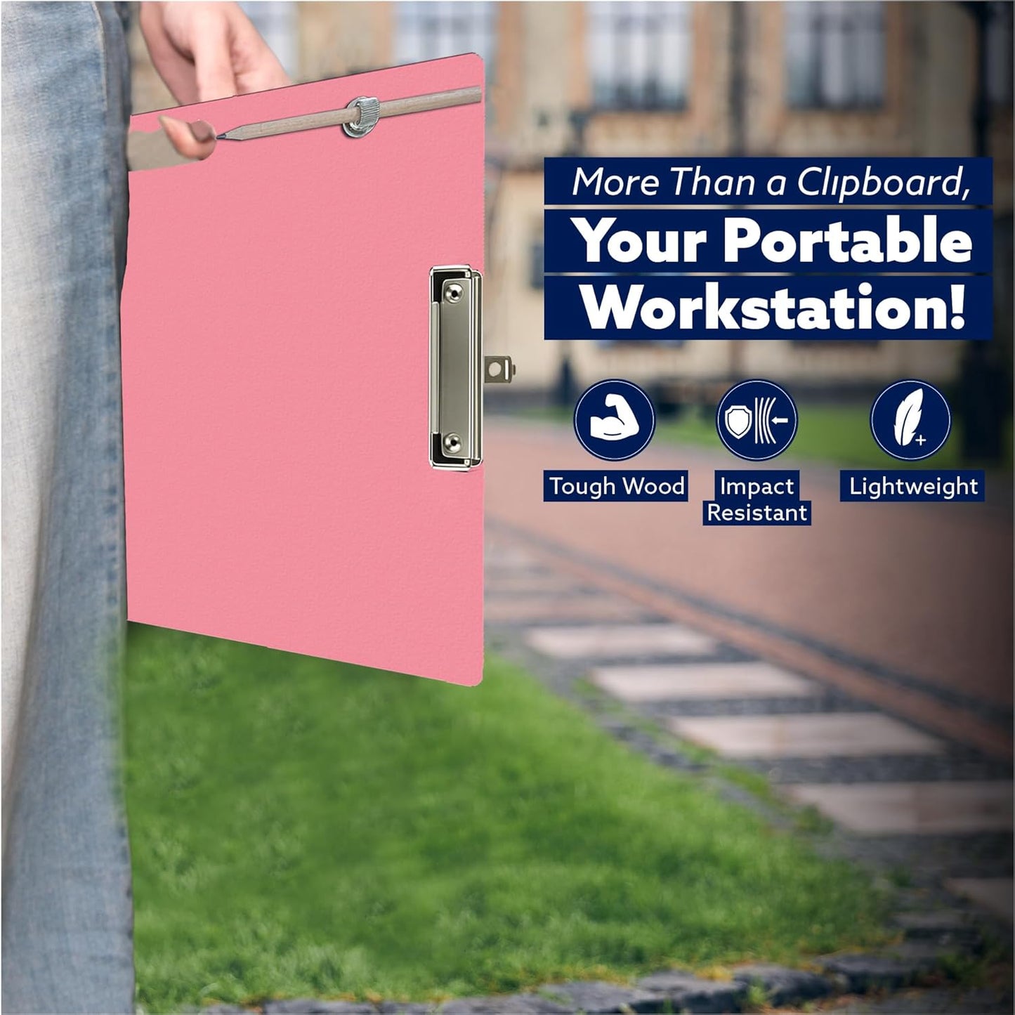 18x24 Clipboard - Foldable 18x24 File Folder & Drawing Board - Folds to 11x17 Clipboard, 4 Clips, Corner Protectors, Portable Art Portfolio, Architecture Folder, 11x17 Binder, Portfolio Binder (Green)