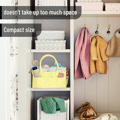 Mr. Pen- Baby Diaper Caddy Organizer, Gray, Medium, Nursery Storage Bin and Car Organizer for Diapers and Baby Wipes