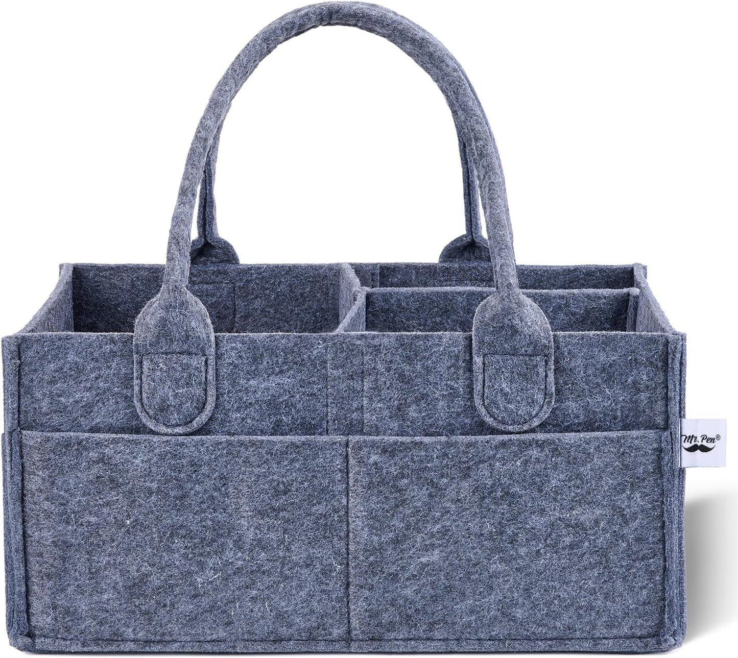 Mr. Pen- Baby Diaper Caddy Organizer, Gray, Medium, Nursery Storage Bin and Car Organizer for Diapers and Baby Wipes