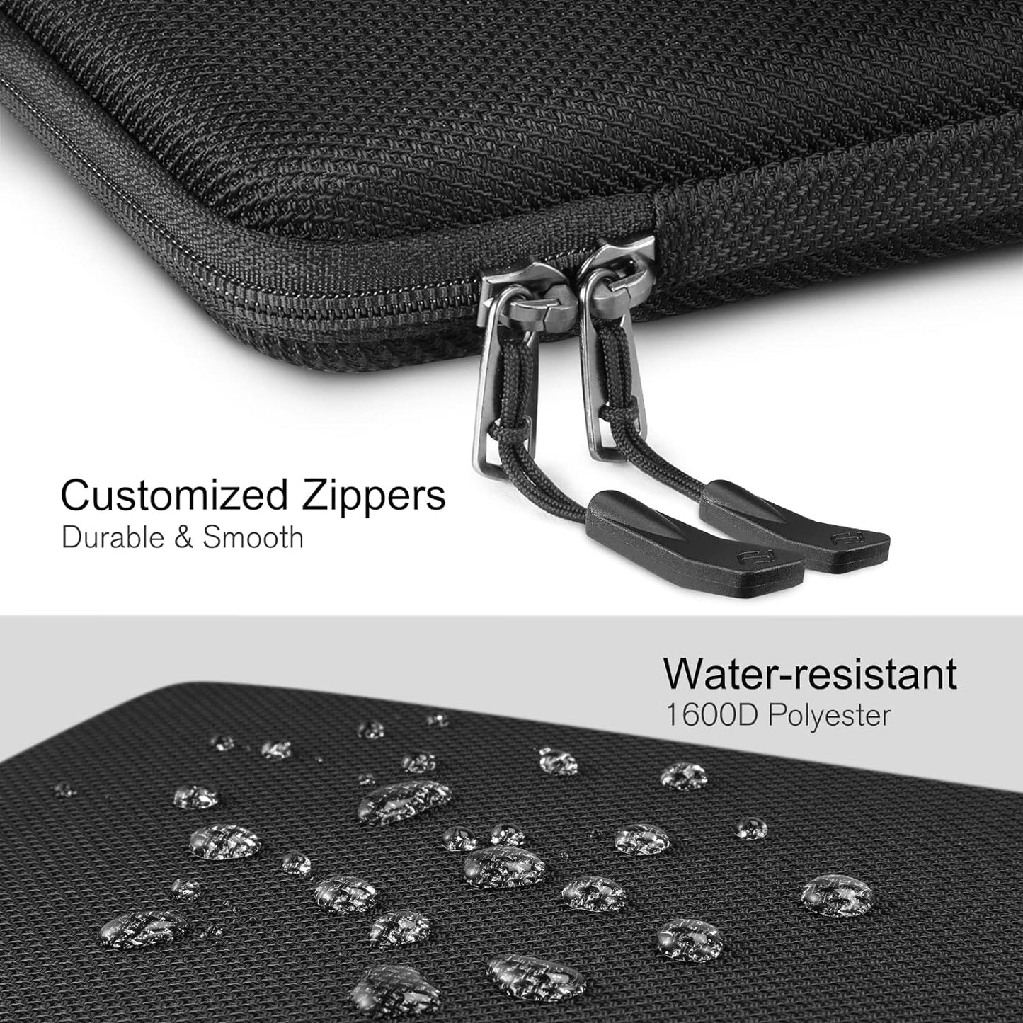 FINPAC Hard Laptop Sleeve Case for MacBook Neo A18 Pro,13 inch MacBook Air 2026 M5/M4/M3/M2/M1,14 inch MacBook Pro 2026 M5/M4/M3/M2 Pro/Max,Waterproof Case for Dell,Surface Laptop,HP,Acer,Black | Hard