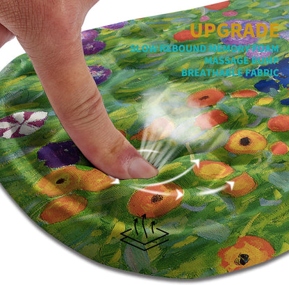 Hokafenle Ergonomic Mouse Pad Wrist Support, Wrist Rest Mousepad for Carpal Tunnel Pain Relief with Integrated Memory Foam Slope Massage Bulge (11.8x7.9 inch,Topographic Contour)