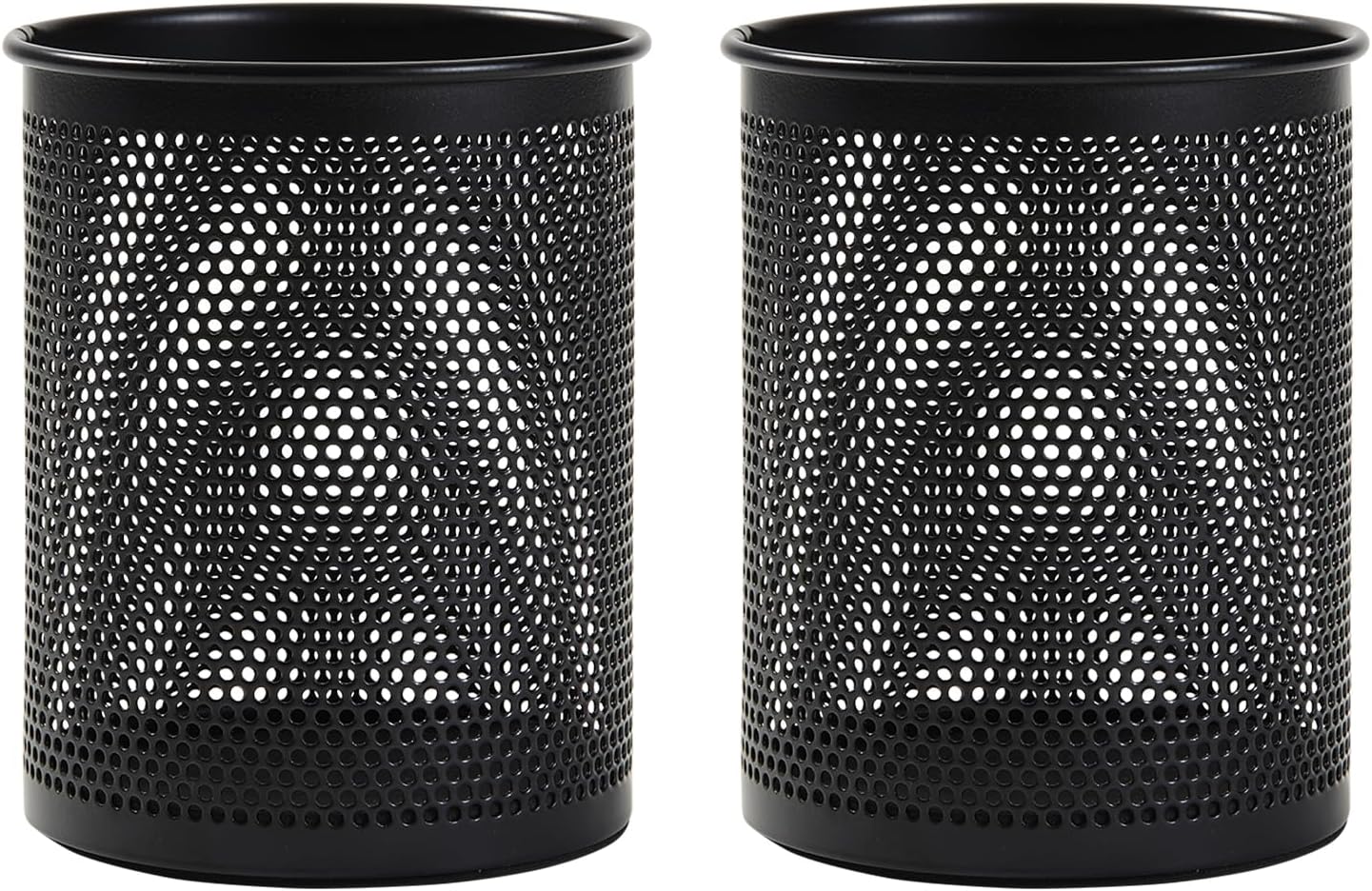 Comix Pen Holder Desk Organizer, Wire Mesh Pencil Cup with Foam Pad and Non-Slip Bottom Office Supplies Desk Accessories for Home Office School, 1 Pack
