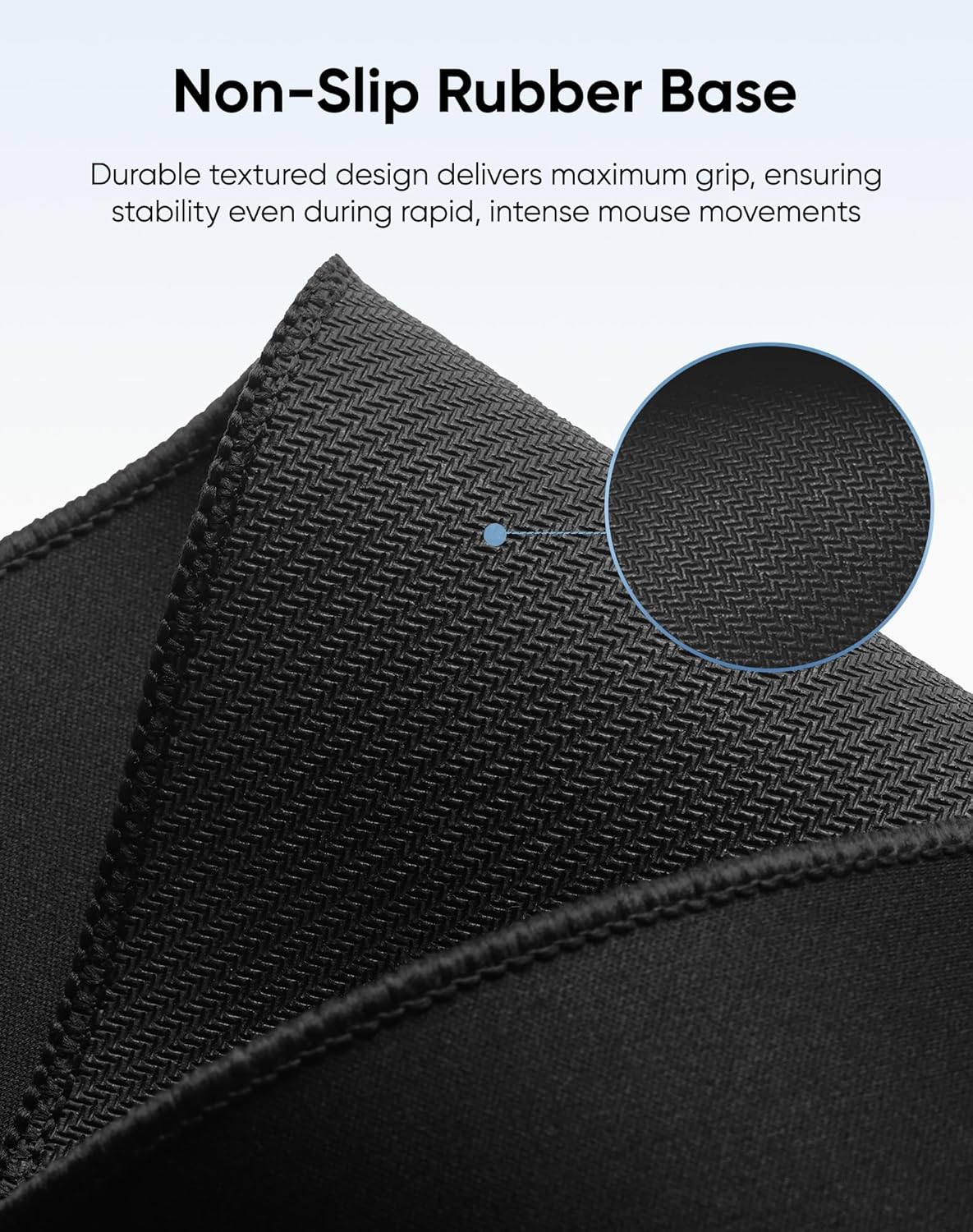 Reniteco Waterproof Large Gaming Mouse Pad with Durable Stitched Edges, Non-Slip Rubber Base, Grainy Jacquard Mouse Mat Desk Pad for Home Office Gaming, 31.5''x11.8''x0.12'', Matte Beige