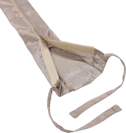 Aspen Creative 15013-21A, 6' Wheat Faux Silk Fabric Cord & Chain Cover, Easy to Install for Lighting Fixture, Cable Management, Lamp Wire Cover