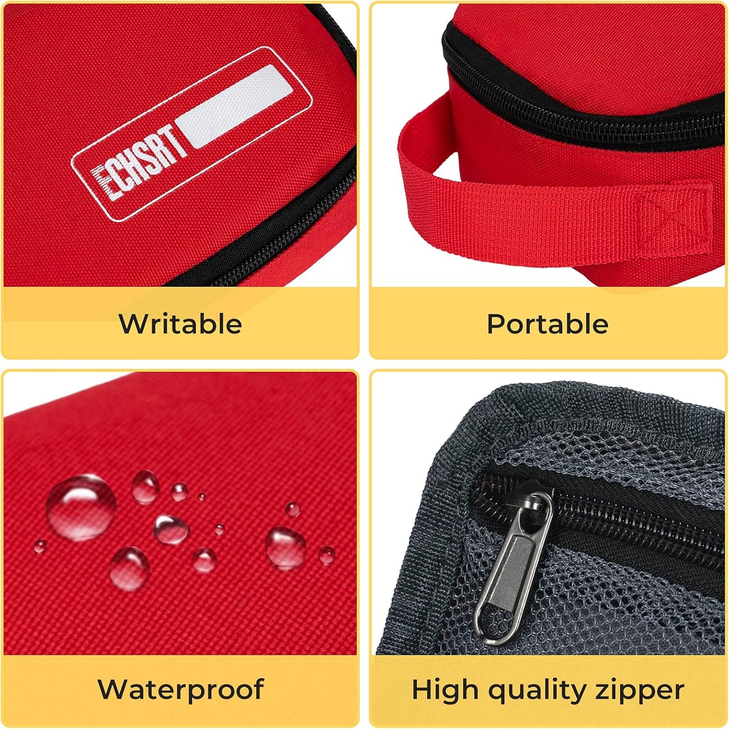 ECHSRT Large Pencil Case, Aesthetic Pen Pouch with Big Capacity, Minimalist Portable Stationery Bag with Handle for Office Organizer Aesthetic Pencil Cases