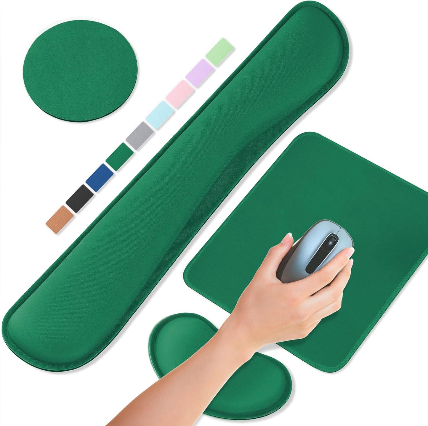 Office Ergonomic Memory Foam Computer Mouse and Keyboard Wrist Rest pad Support Carpal Tunnel, Wrist Rest for Keyboard and Mouse, Wrist Support Set