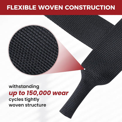 Braided Sleeving Heat Shrinkable Fabric 2:1 Ratio- Abrasion Protection Flexibility Wiring Harness Cable Sheath (3/8" ID, 16ft) - Colors A