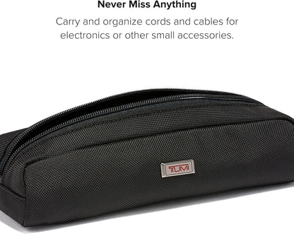 TUMI - Alpha Electronic Cord Pouch - Slim Zip Entry Travel Tech and Cable, Charger and Small Accessory Organizer - Black