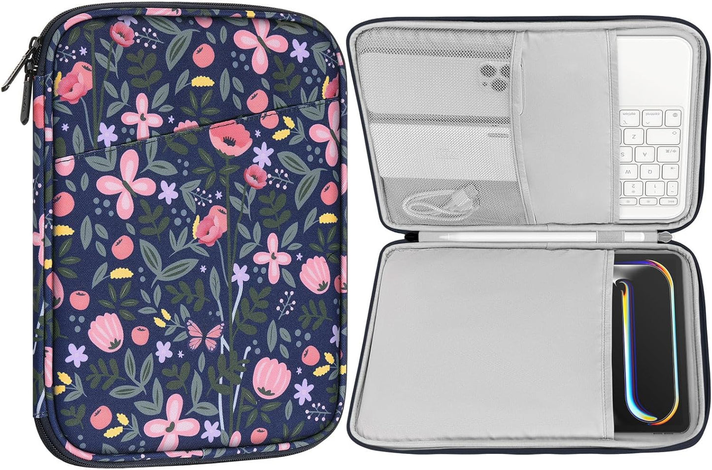 MoKo 9-11 Inch Tablet Sleeve Case, Fits New 11inch iPad Air M4/Pro M5, iPad A16 11", i-Pad 10/9/8/7th/Air 5/4th 10.9"/10.2", Tab S9/S8 11", Protective Bag Carrying Case with Pocket, Dark Gray