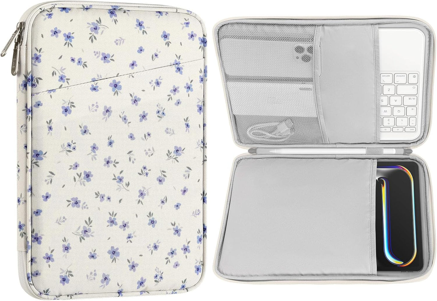 MoKo 9-11 Inch Tablet Sleeve Case, Fits New 11inch iPad Air M4/Pro M5, iPad A16 11", i-Pad 10/9/8/7th/Air 5/4th 10.9"/10.2", Tab S9/S8 11", Protective Bag Carrying Case with Pocket, Dark Gray