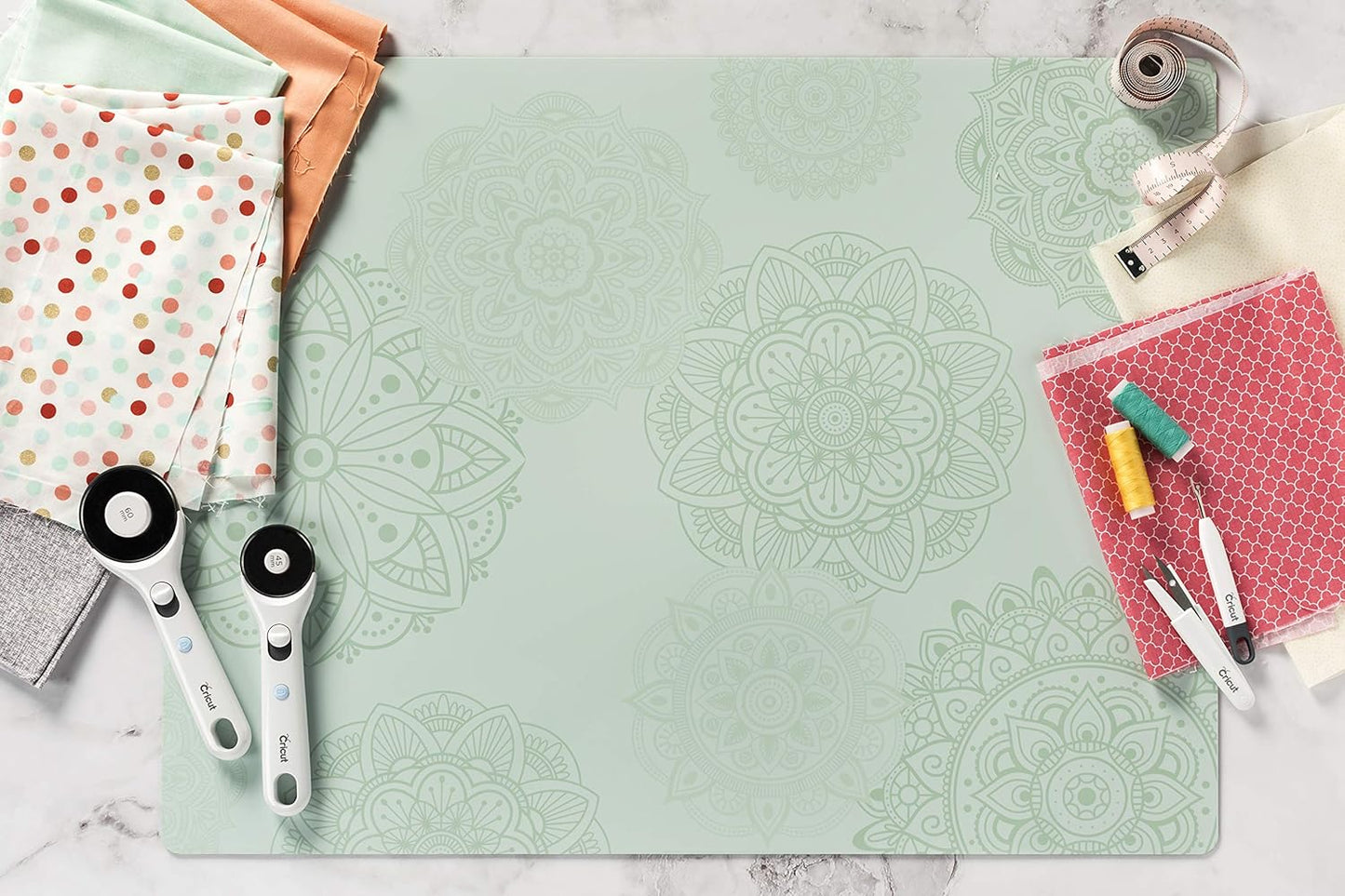 Cricut Self Healing Cutting Mat - Mat for use with TrueControl Knife, Rotary Cutter, Craft Knife, Xacto Knife - 12" x 12", Decorative, 2X Healing, Extra-Thick Cricut Cutting Mat, Rose