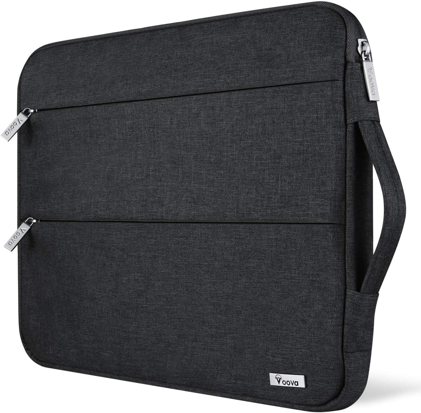 Voova 15.6 16 Inch Laptop Sleeve Case Compatible with MacBook Pro 16 M1/M2/M3/M4 Max 2019-2025, 15.6-16” Hp Lenovo Acer Asus, Waterproof Slim Computer Bag Cover with Handle, Grey