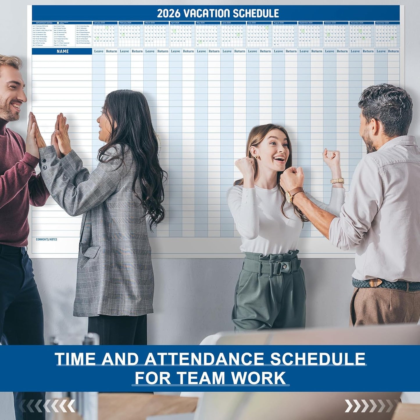 Lincia Large Magnetic Project Planning Management Vision Board 24 x 36 Reusable Office Whiteboard Make Ready Board Property Management Wall Project Planner for Managers Entrepreneurs