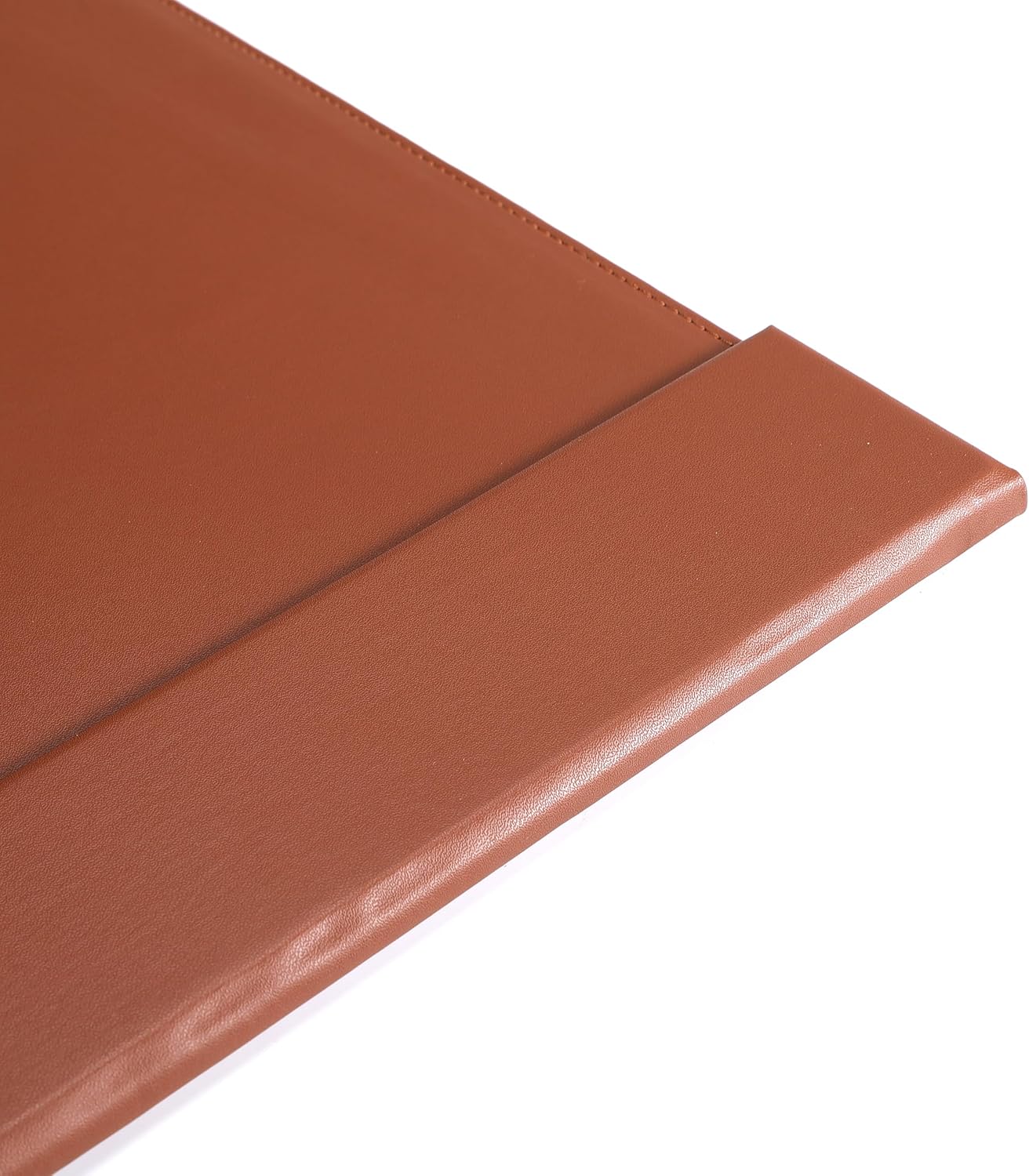 24" x 18" Leather Desk Blotter with Top Rail for Writing Leather Executive Desk Pad Protector Desk Mat for Office Home Workplace Black