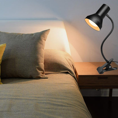 WimiSom Desk Lamp Eye-Caring Table Lamps, 360°Rotation Gooseneck Clip on Lamp, Portable Reading Book Light, Clamp Light Eye-Caring Study Desk Lamps for Bedroom and Office Home Lighting