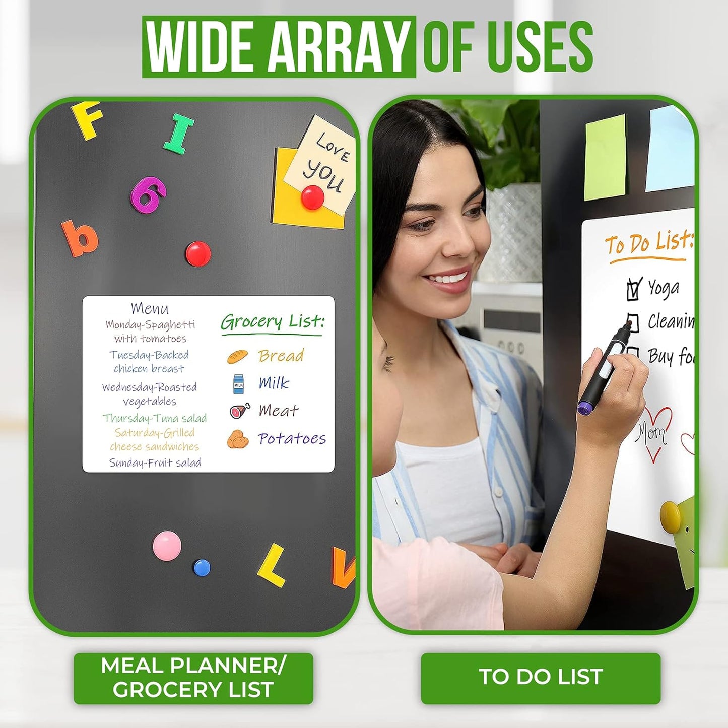 Small Magnetic Whiteboard for Locker to Do List 5x7 A5 - Mini Lined Dry Erase Board for School - Locker White Board Magnet Organizer - Magnetic Whiteboard for Locker Decor Classroom Daily Checklist