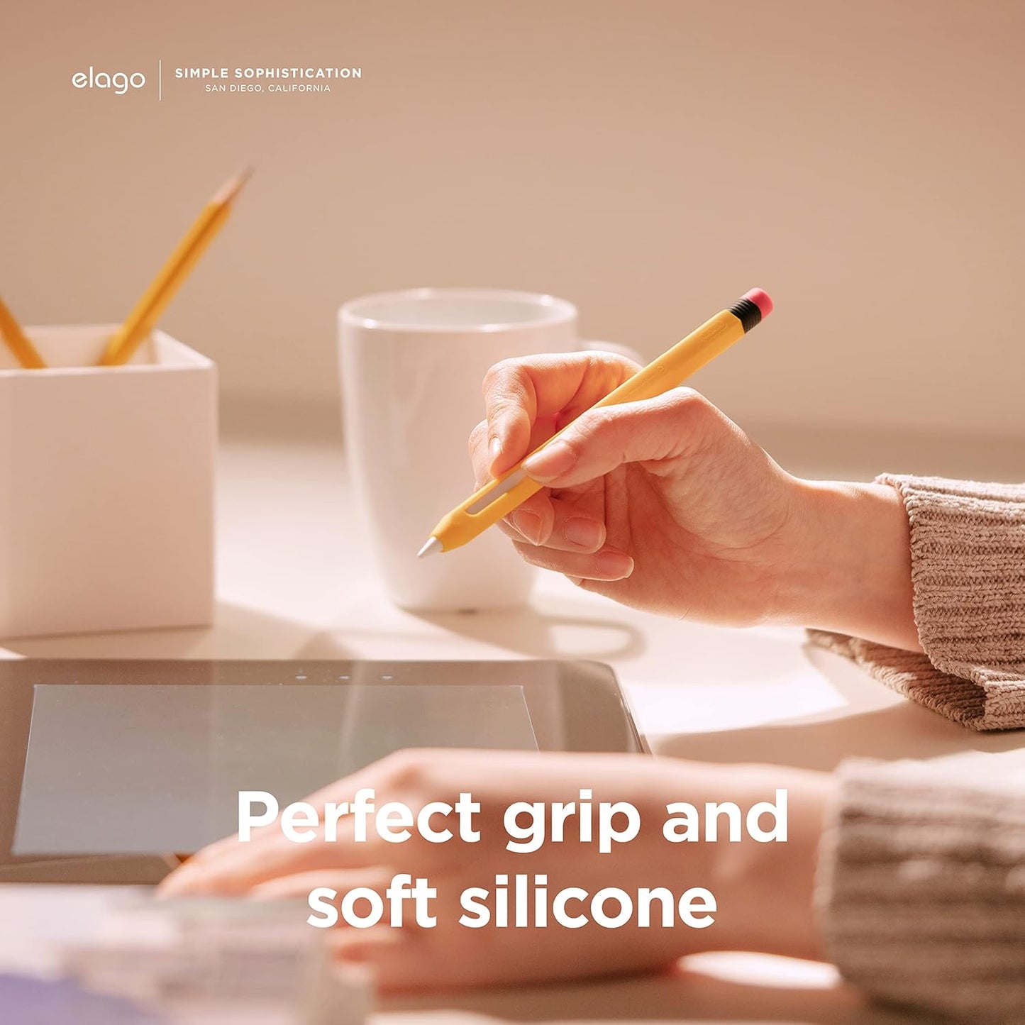 elago Compatible with Apple Pencil Pro Case & Apple Pencil 2nd Generation Case, Compatible with Magnetic Charging, Double Tap, Squeeze, Haptic (Must Read Installation Instructions) [Lovely Pink]
