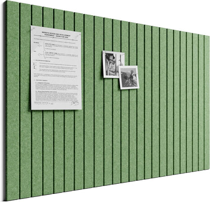 Bumusty Large Cork Board Alternative-48 x 36" Felt Bulletin Board Tiles, with 30 Pushpins, 70 Adhesive Tabs, Fine-Stripe 12-Pack, Cork Boards for Office Push Pin Board Felt Board-Oatmeal