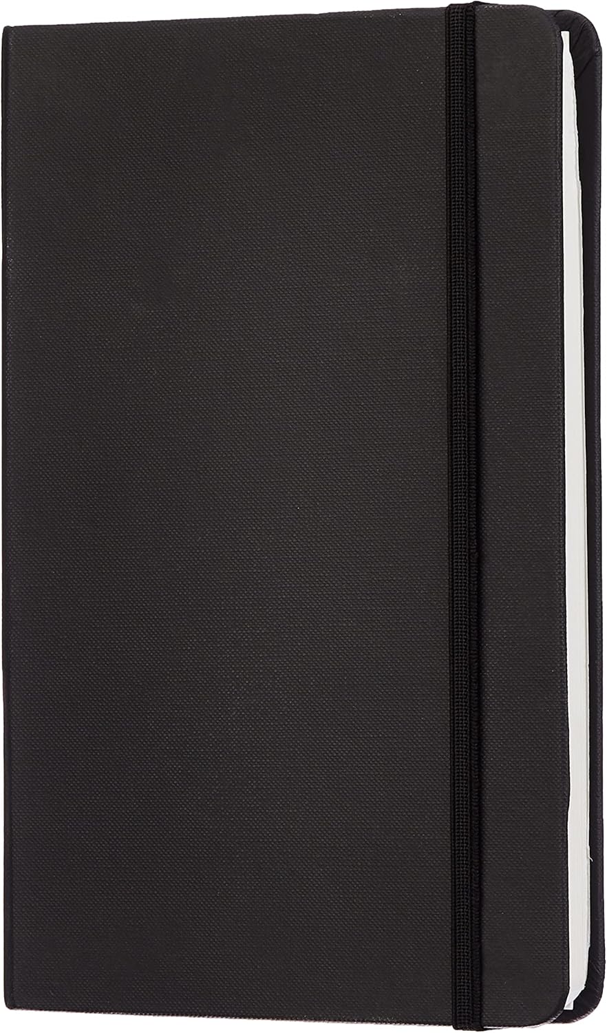 Amazon Basics Classic Grid Notebook for Writing and Note Taking, Hardcover, Graph Ruled, 240 Pages, 5" x 8.25", Black