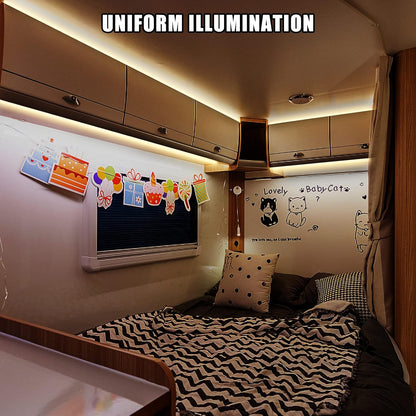 Tatazone 5V USB COB Led Strip Light with RF Remote, 4.92ft 6500K CRI93+ USB Powered COB Led Light Strip, Dimmable Indoor COB Led Light for Cabinet, TV, Camping, Monitor, Showcase, Motorhome