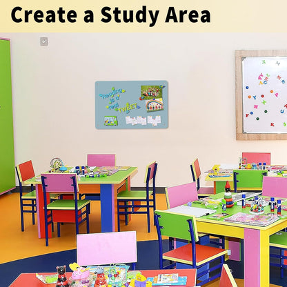 2Pack Magnetic Board 17.5" x 11.4" Magnet Bulletin Board is Suitable for displaying Notes, Photos,Magnetic Letters,Suitable for Walls, refrigerators, cabinets, etc