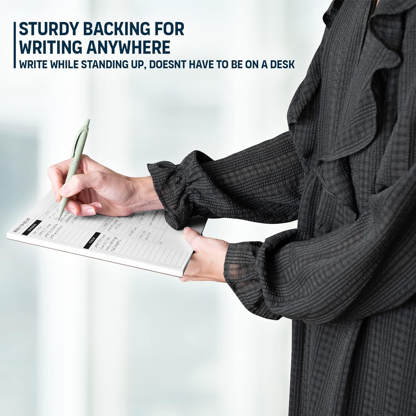 To Do List Notepad: With Multiple Functional Sections - Large Size 8.5x11" 52 Sheets - Tear Off Daily Planner Notebook - Task CheckList Organizer Agenda Pad for Work - Note, Plans, Goals, Grocery, and