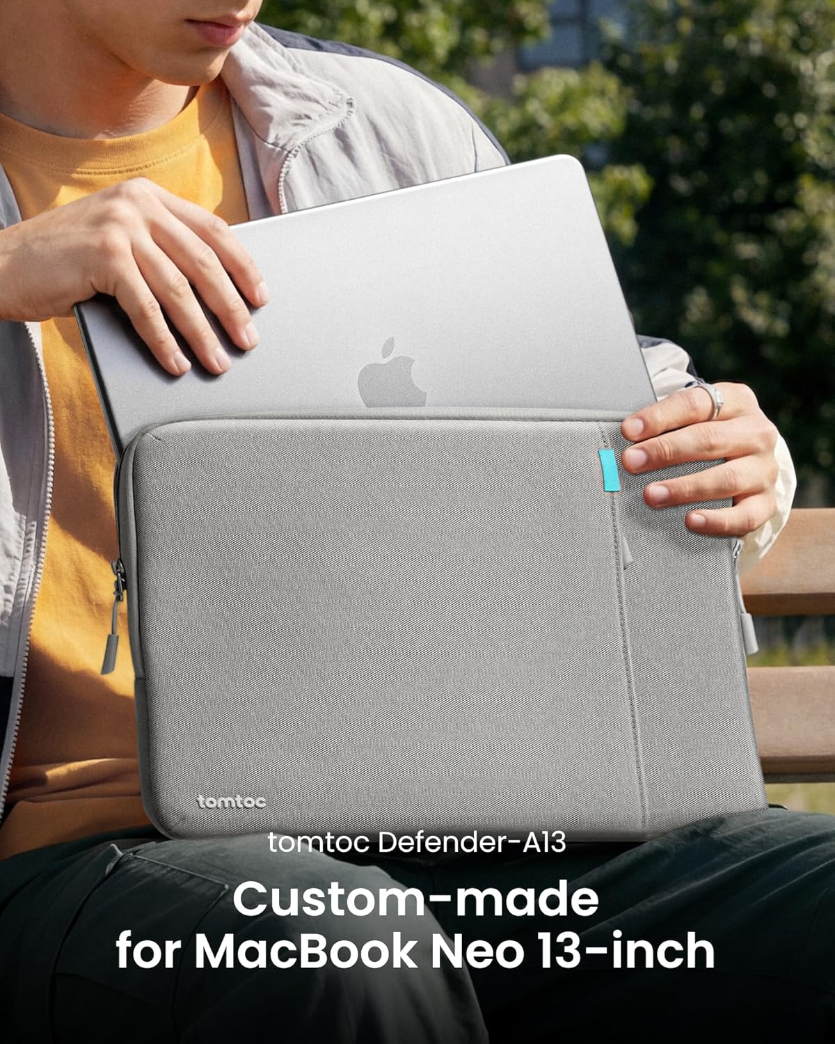 tomtoc 360° Protective Tablet Sleeve for 2026 iPad Air 11-inch (M4/M3/M2), iPad Pro 11-inch (M5/M4/4th/3rd/2nd/1st Gen) with Magic Keyboard/Smart Keyboard Folio, 11" iPad Water-Resistant Tablet Case