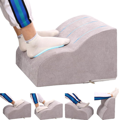 Foot Rest for Under Desk at Work.Multifunctional 3-Tier Foot Stool,with Washable Footrest.for Under Desk,Office Chair Gaming Chair & Sofa,Leg Elevation Pillow,Supports Posture-Brown