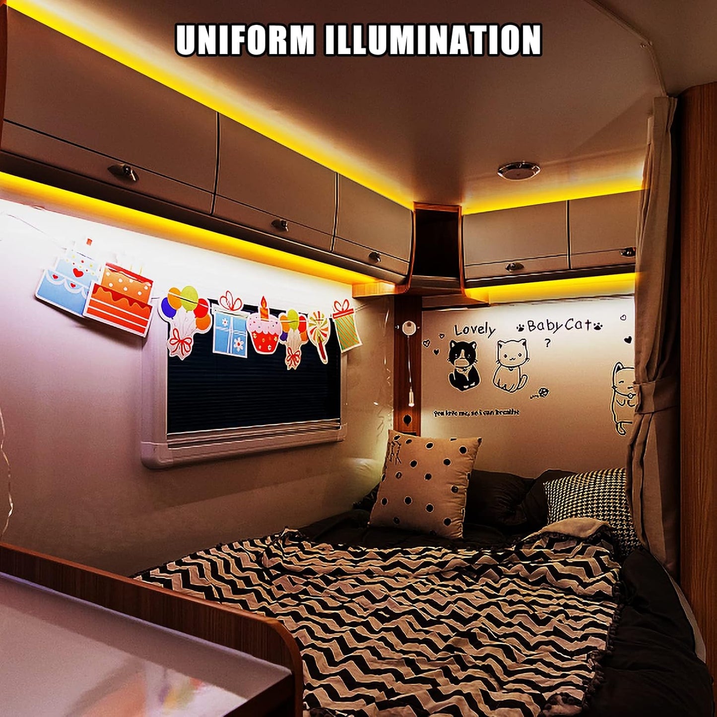 Tatazone 5V USB COB Led Strip Light with RF Remote, 4.92ft 6500K CRI93+ USB Powered COB Led Light Strip, Dimmable Indoor COB Led Light for Cabinet, TV, Camping, Monitor, Showcase, Motorhome