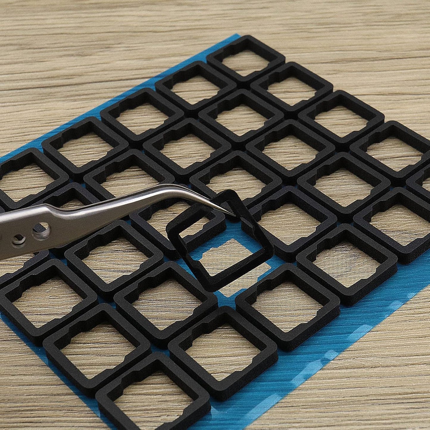 ECSiNG 120pcs Switch Silencer Pad Shockproof Sandwich Cotton for Mechanical Keyboard Keysporon Noise Dampener Foam Sound Insulation