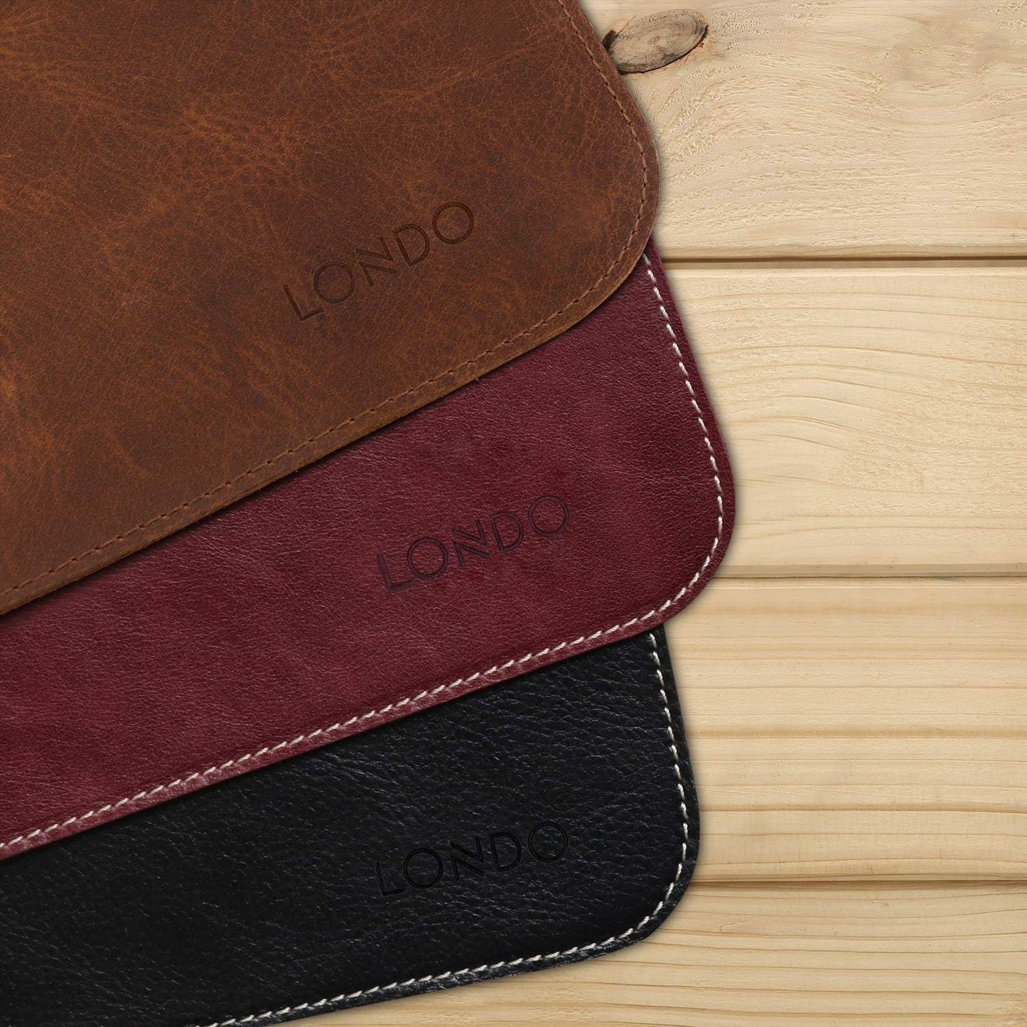 Londo Top Grain Leather Extended Mouse Pad – Large Desk Mat for Office & Gaming, Smooth Writing Surface, Non-Slip Base, Durable & Stylish Workspace Accessory