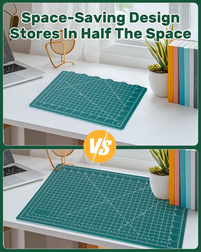 Self Healing Cutting Mat, 17" x 23", Double-Sided Rotary Cutting Mat for Sewing, Quilting, Scrapbooking & Craft, Large Craft Cutting Board for Hobby Use(A2)
