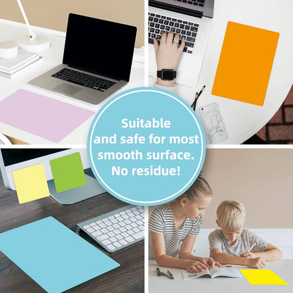 Dry Erase Board Sticker- Whiteboard Stickers-8.27''x11.69'' Removable Dry Erase Sheets- Fridge Dry Erase Paper for Wall/Desk/Refrigerator/Door/Locker/Home/Office/Classroom (White-2Pcs)