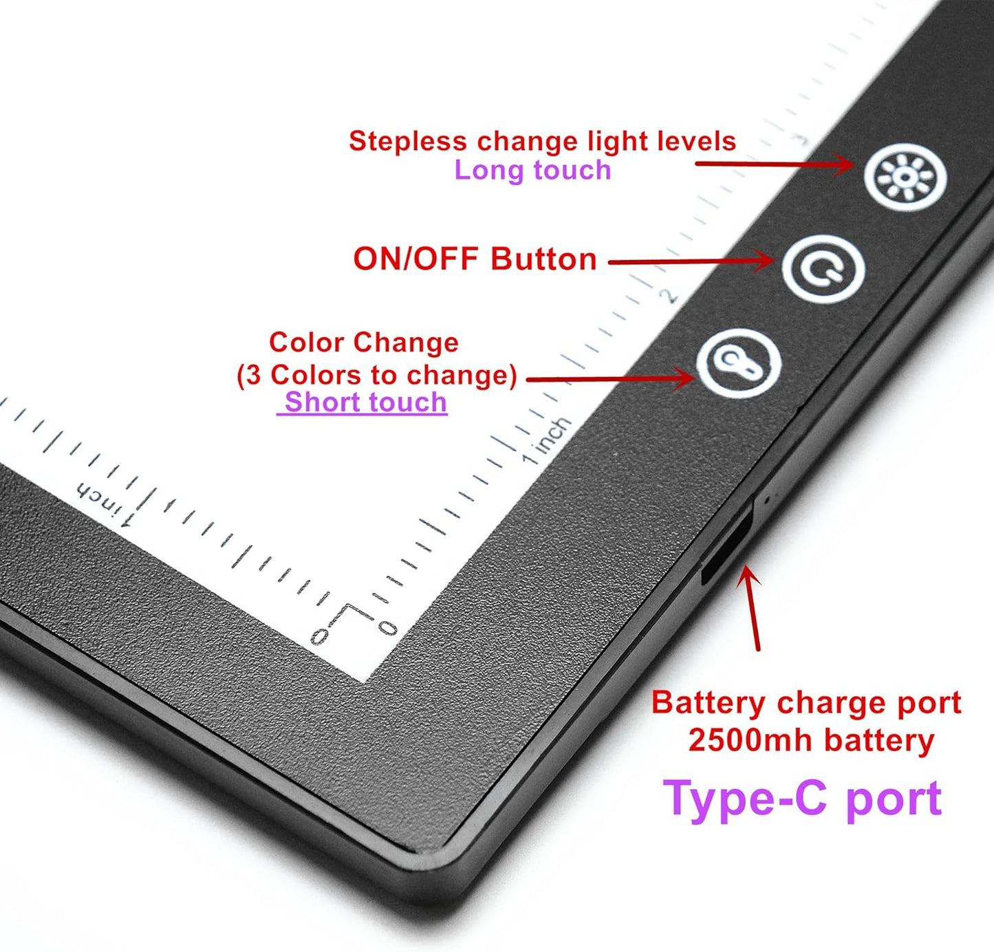 A2 Extra Large Tracing LED Light Pad for Diamond Art, Sketching, Painting - Adjustable Brightness, Sketching, Tracing - USB Powered DIY Diamond Art Light Box - No mesh No dot